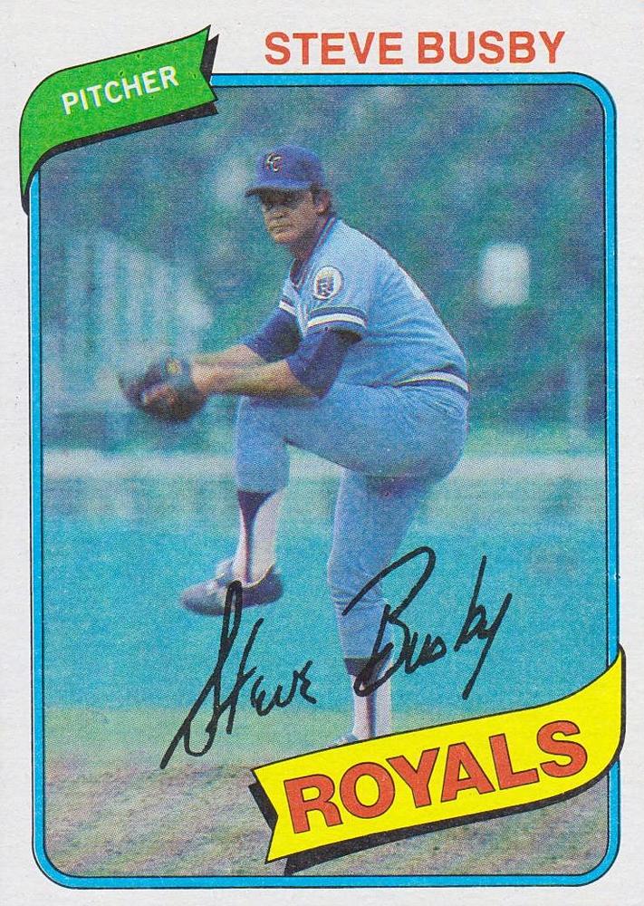 Steve Busby Topps Baseball Card S Baseball