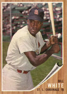 Bill White 1962 Topps Baseball Card
