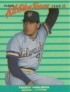 Teddy Higuera 1988 Fleer baseball card