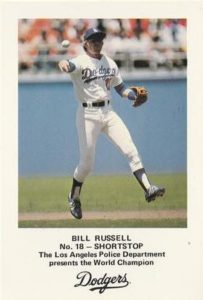 Bill Russell 1982 Police Card