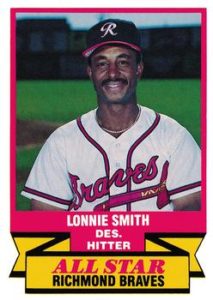 Lonnie Smith 1988 minor league baseball card