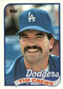 Tim Crews 1989 Topps baseball card