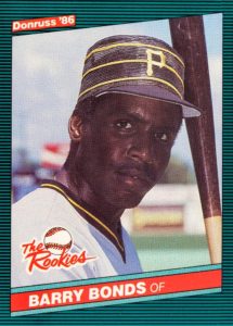 Barry Bonds 1986 baseball card