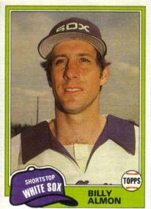 Bill Almon 1981 baseball card