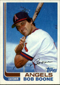 Bob Boone 1982 baseball card