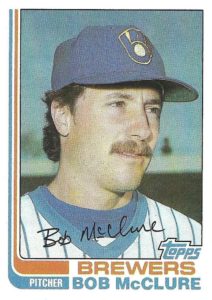 Bob McClure 1982 Topps baseball card