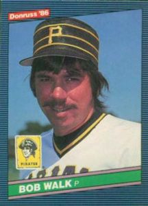 Bob Walk 1986 baseball card