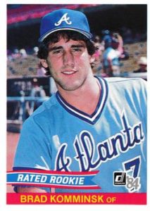 Brad Komminsk 1984 Baseball Card
