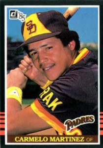 Carmelo Martinez 1985 baseball card