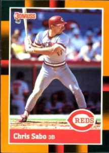 Chris Sabo 1988 baseball card