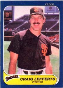 Craig Lefferts 1986 baseball card