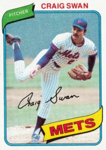 Craig Swan 1980 Topps Baseball Card