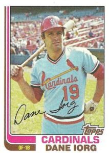 Dane Iorg 1982 baseball card