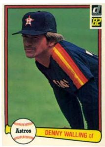 Denny Walling 1982 baseball card
