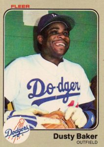 Dusty Baker 1983 Fleer baseball card