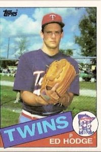 Ed Hodge 1985 baseball card
