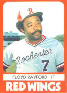 Floyd Rayford 1980 minor league baseball card