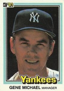 Gene Michael 1981 baseball card