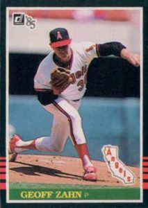 Geoff Zahn 1985 Donruss Baseball Card