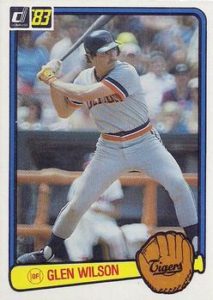 Glenn Wilson 1983 baseball card
