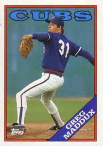 Greg Maddux 1988 baseball card