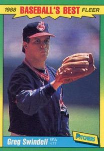 Greg Swindell 1988 baseball card