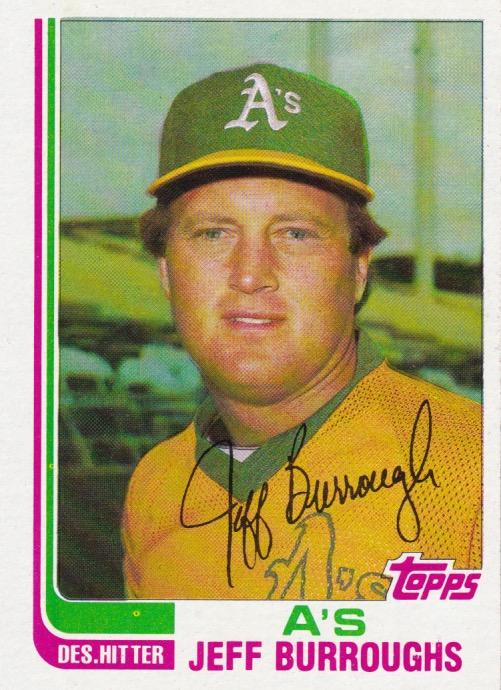 Jeff Burroughs 1982 Topps Traded Baseball Card - 1980s Baseball