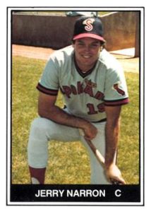 Jerry Narron 1982 minor league baseball card