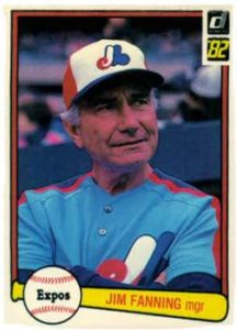 Jim Fanning 1982 Donruss Baseball Card