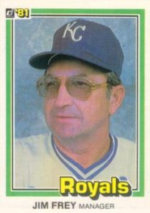 Jim Frey baseball card