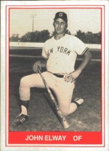 John Elway 1982 baseball card