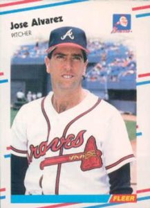 Jose Alvarez 1988 Fleer Baseball Card
