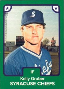 Kelly Gruber 1984 minor league card