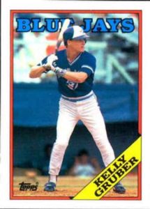 Kelly Gruber 1988 basebal card