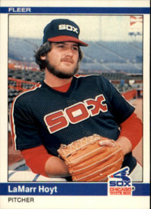 LaMar Hoyt baseball card 1984