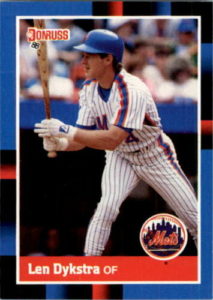 Lenny Dykstra baseball card 1987