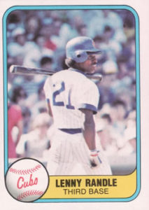 Lenny Randle 1981 Fleer baseball card