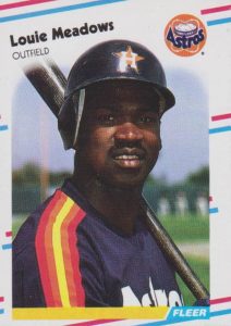 Louie Meadows 1988 baseball card