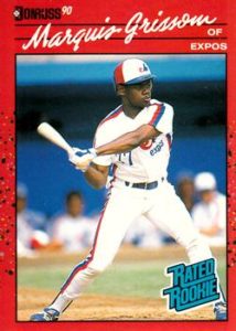 Marquis Grissom 1990 Donruss Baseball Card