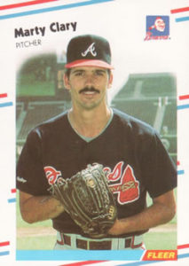 Marty Clary 1988 Fleer Baseball Card