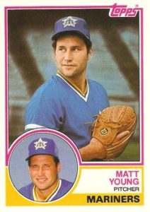 Matt Young 1983 Topps Baseball Card