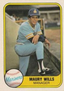 Maury Wills 1981 baseball card