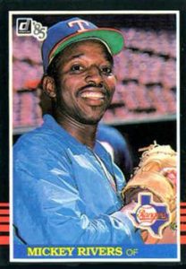 Mickey Rivers 1985 Donruss Baseball Card