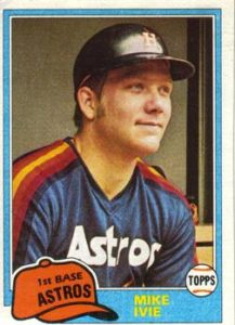 Mike Ivie baseball card 1981
