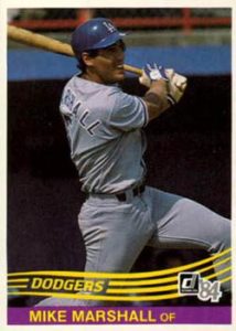Mike Marshall 1984 baseball card