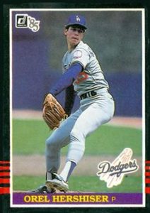 Orel Hershiser 1985 Baseball Card