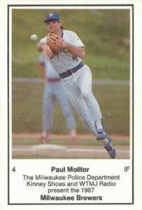 Paul Molitor 1987 baseball card