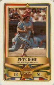 Pete Rose 1982 baseball card