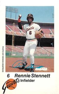 Rennie Stennett baseball card