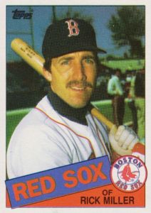 Rick Miller 1985 baseball card